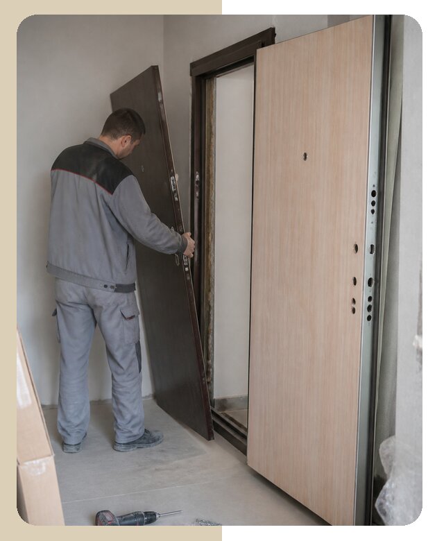 Профессиональная замена полотна входной двери в Нефтеюганске